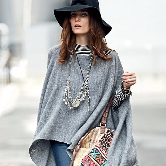 The poncho: ideas and tips for wearing it