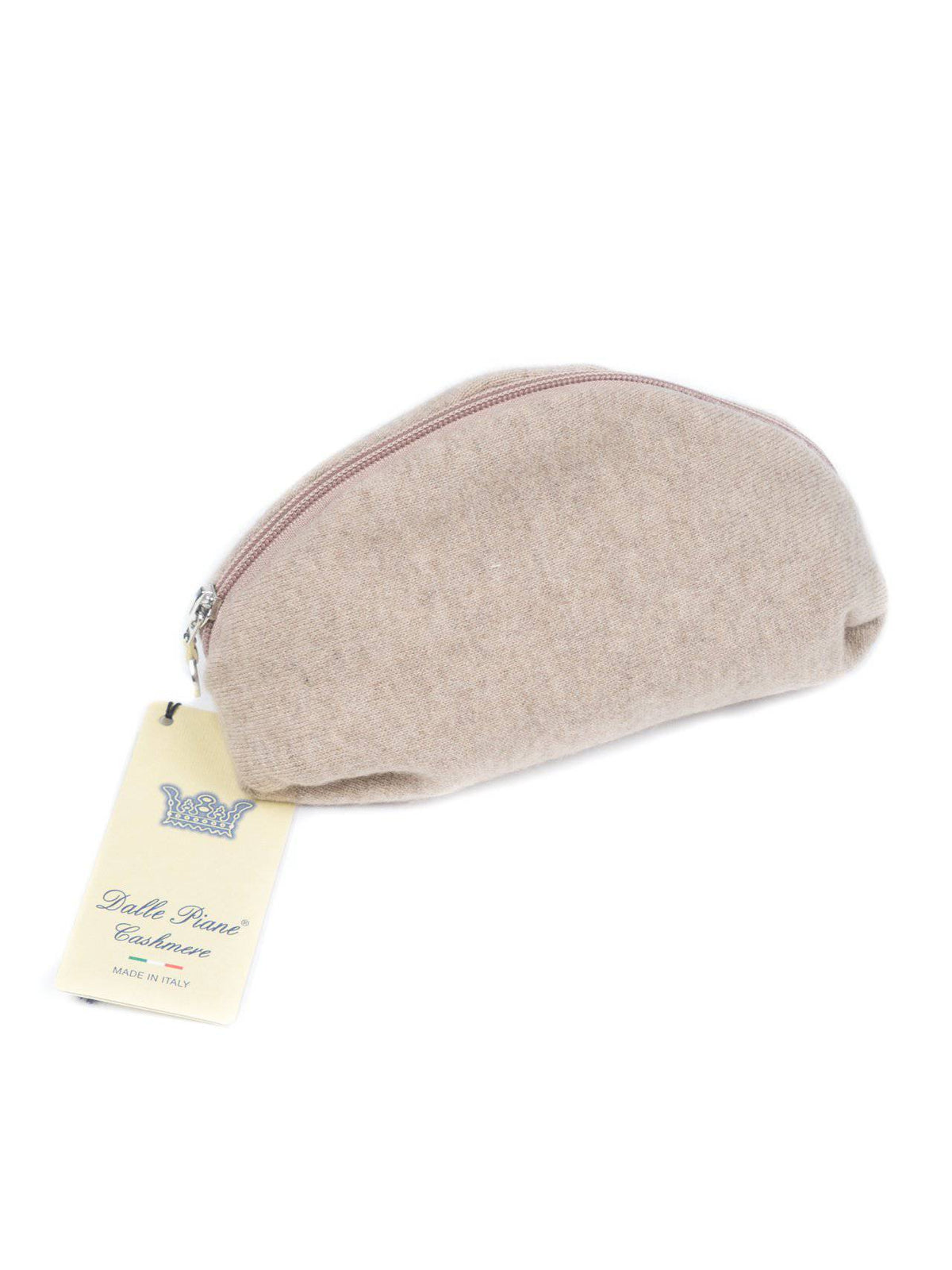 100% cashmere clutch, colour Beige | Dalle Piane Cashmere