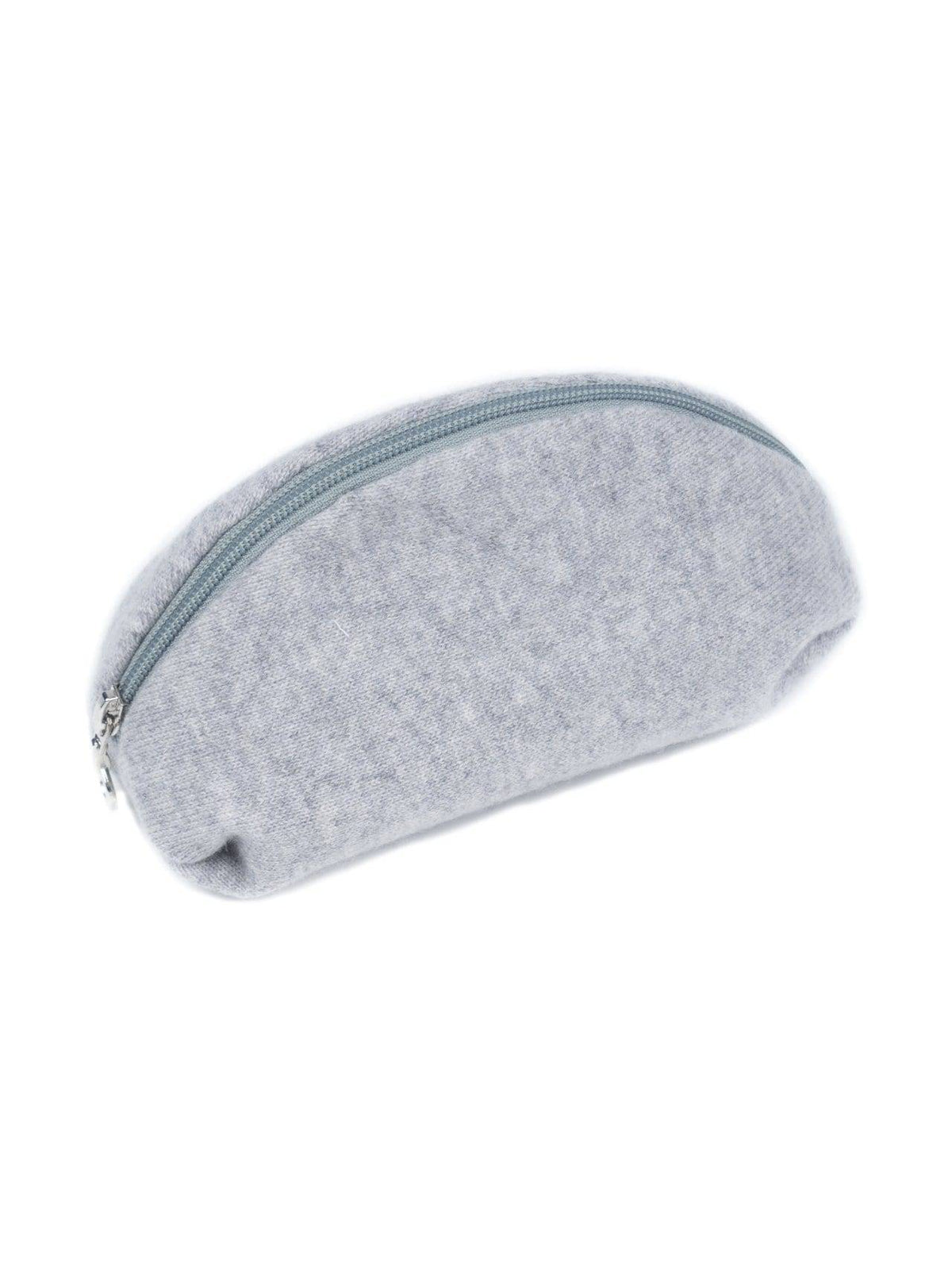 100% cashmere clutch, colour Grey, view 3 | Dalle Piane Cashmere