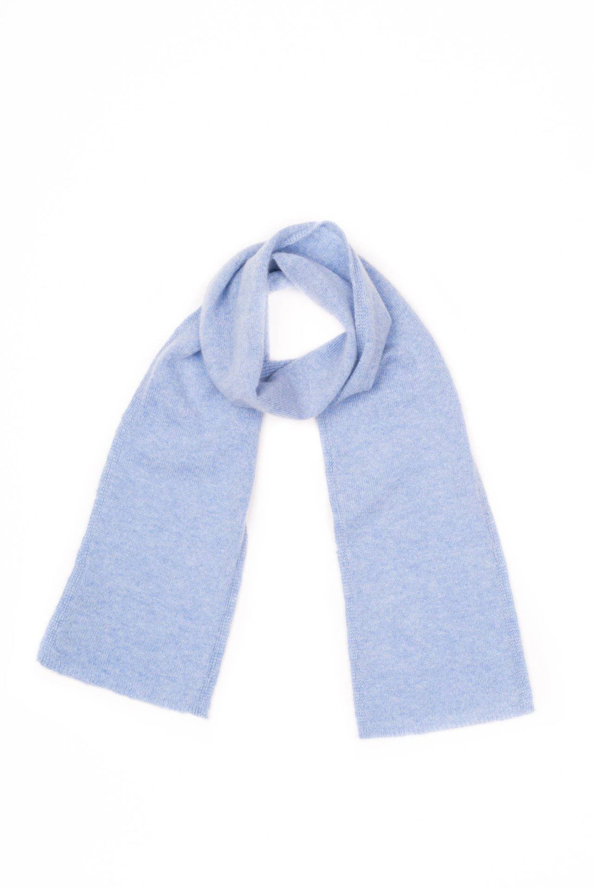 Kids' 100% cashmere scarf, colour Sky | Dalle Piane Cashmere