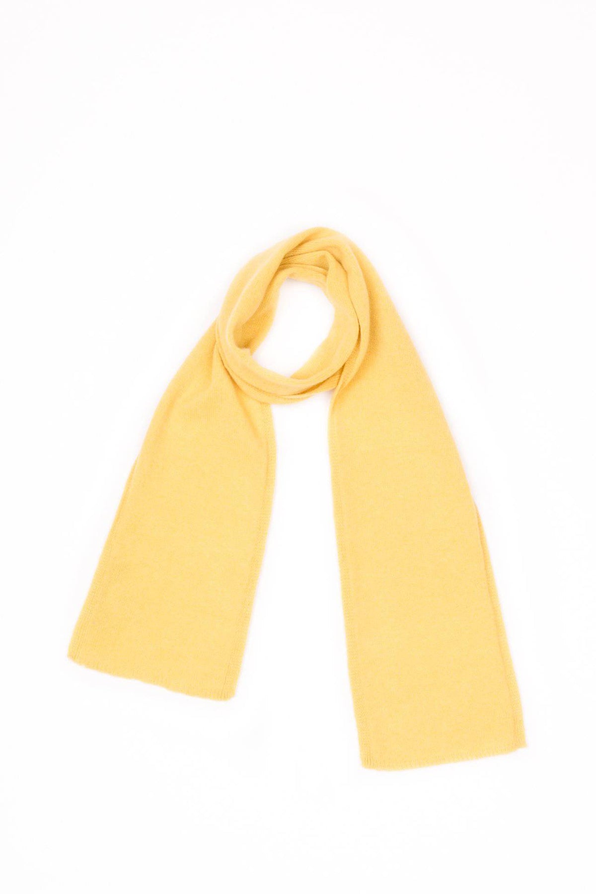 Kids' 100% cashmere scarf, colour Yellow | Dalle Piane Cashmere