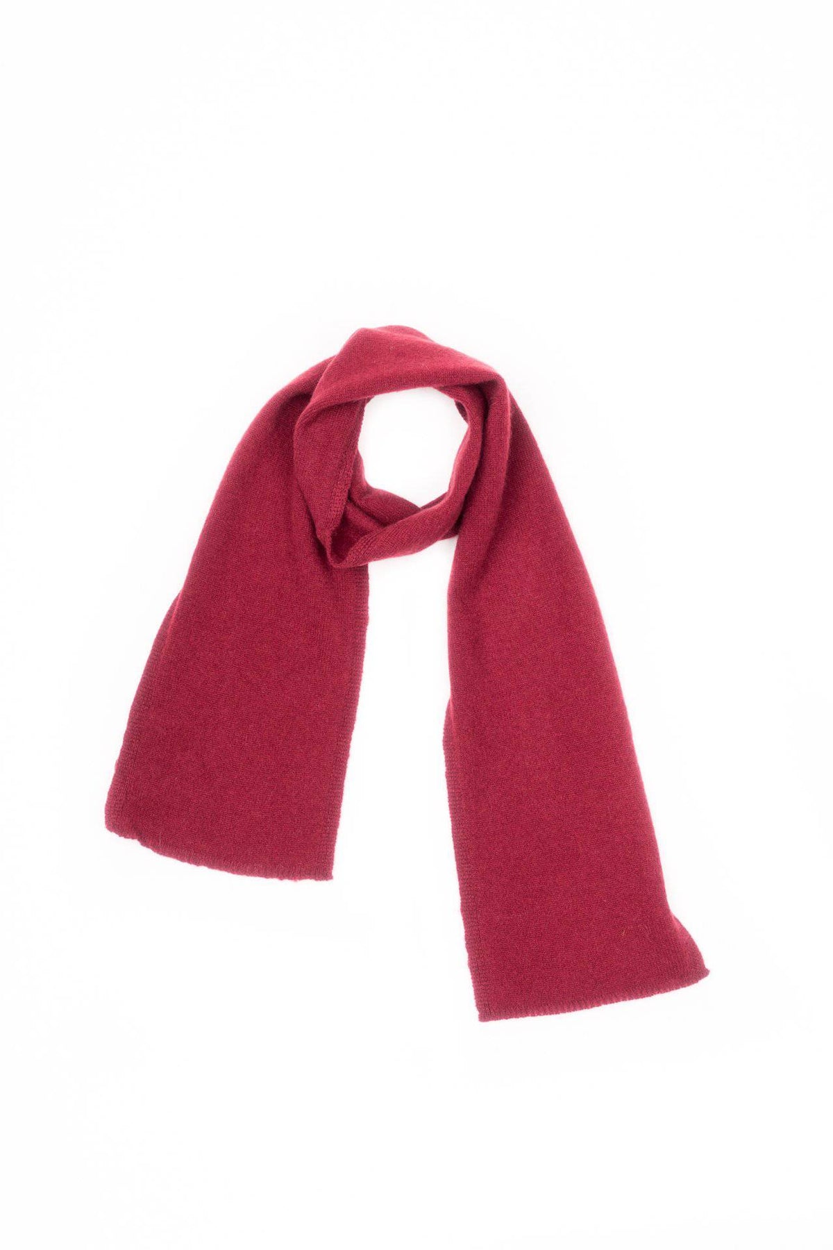 Kids' 100% cashmere scarf, colour Bordeaux | Dalle Piane Cashmere