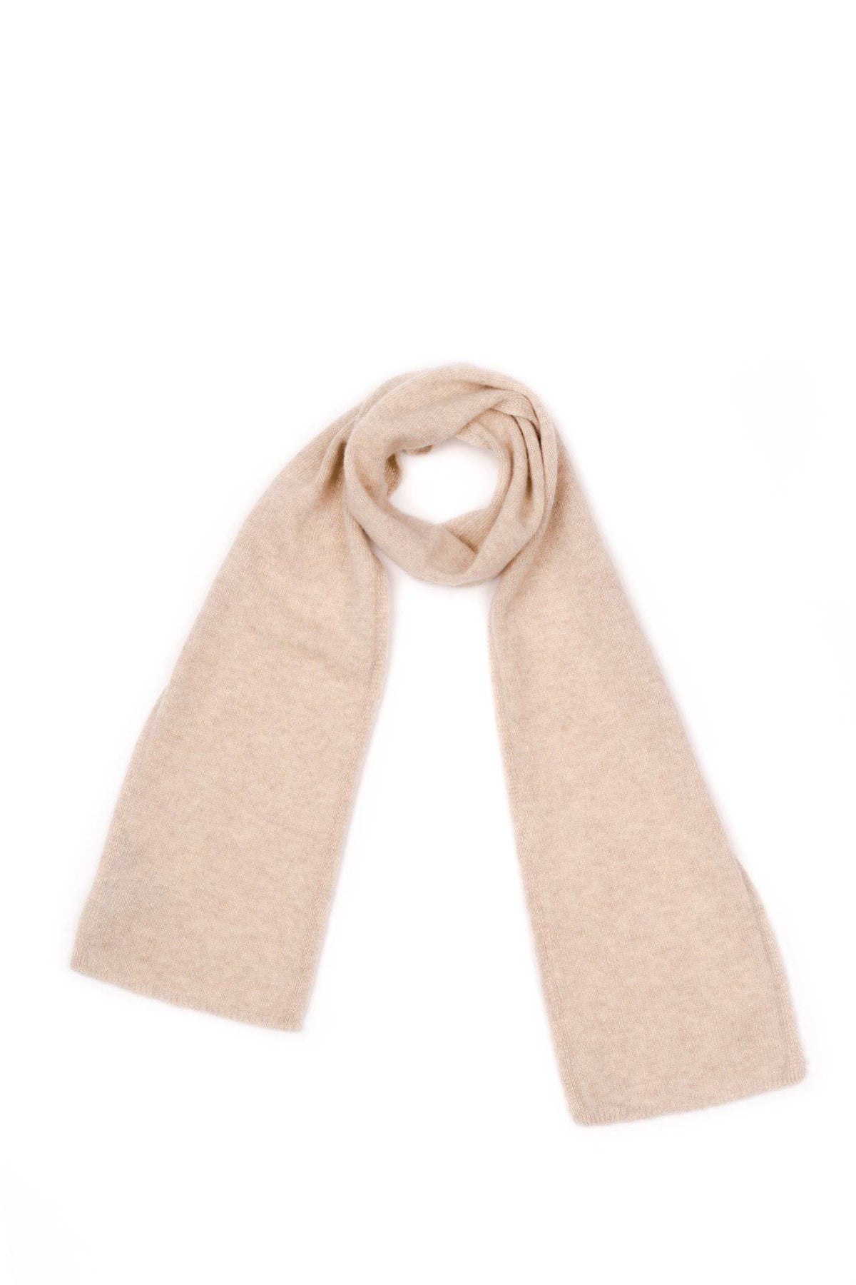 Kids' 100% cashmere scarf, colour Beige | Dalle Piane Cashmere