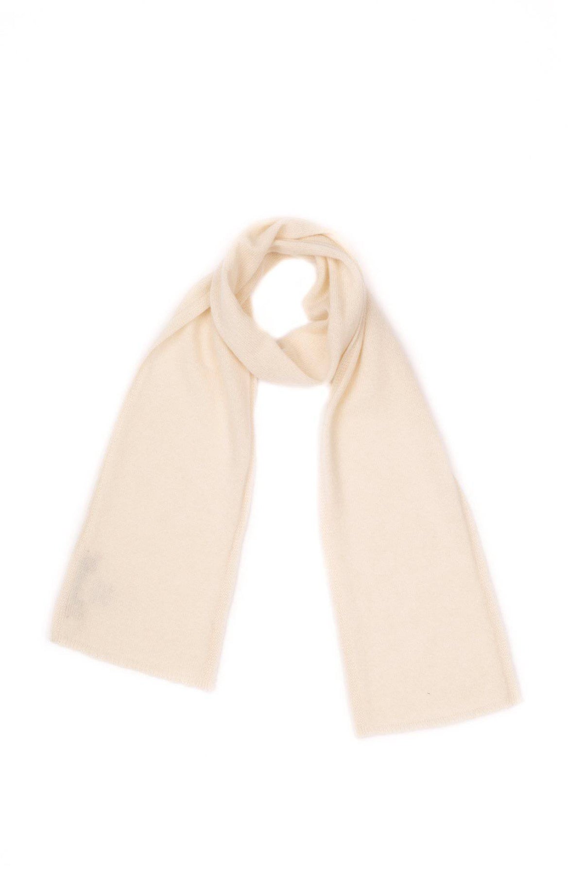Kids' 100% cashmere scarf, colour Cream | Dalle Piane Cashmere