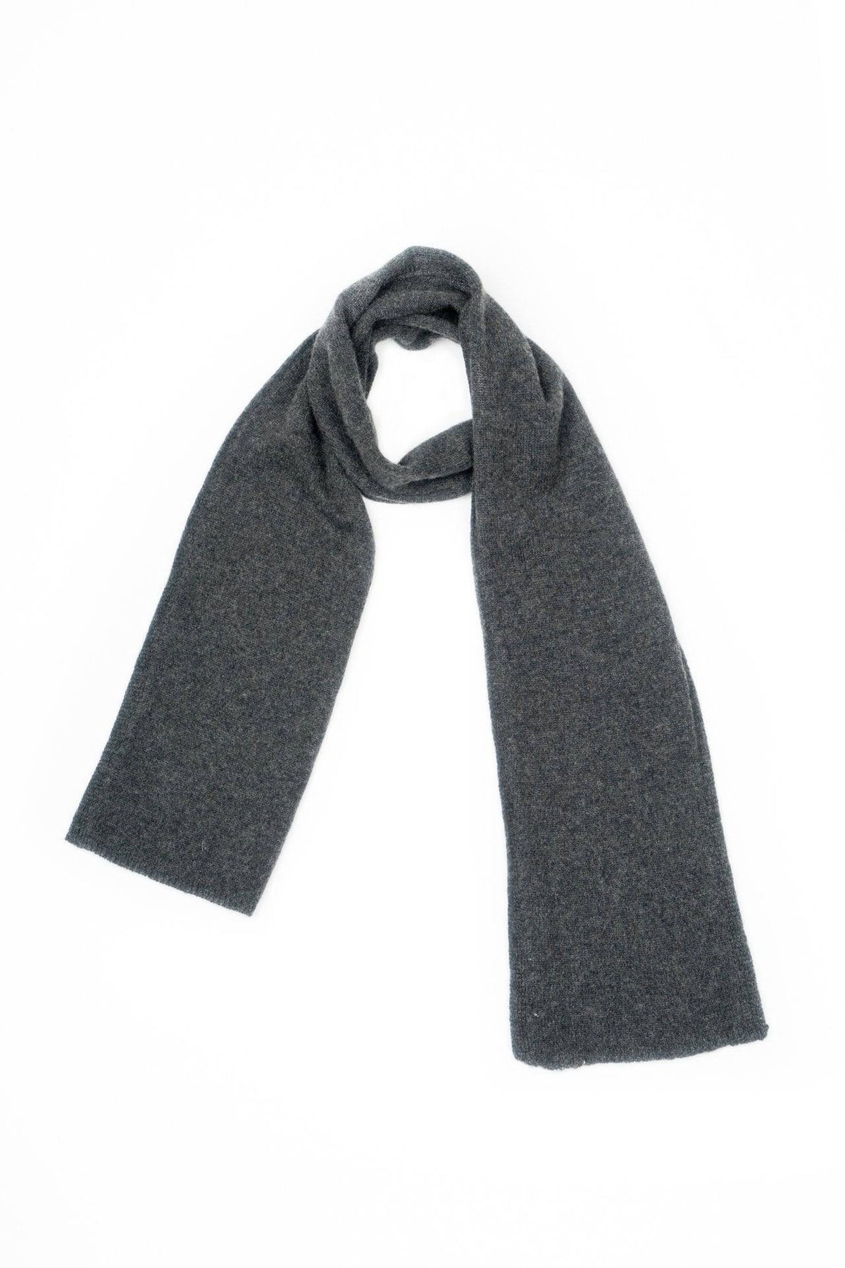 Kids' 100% cashmere scarf, colour Anthracite | Dalle Piane Cashmere