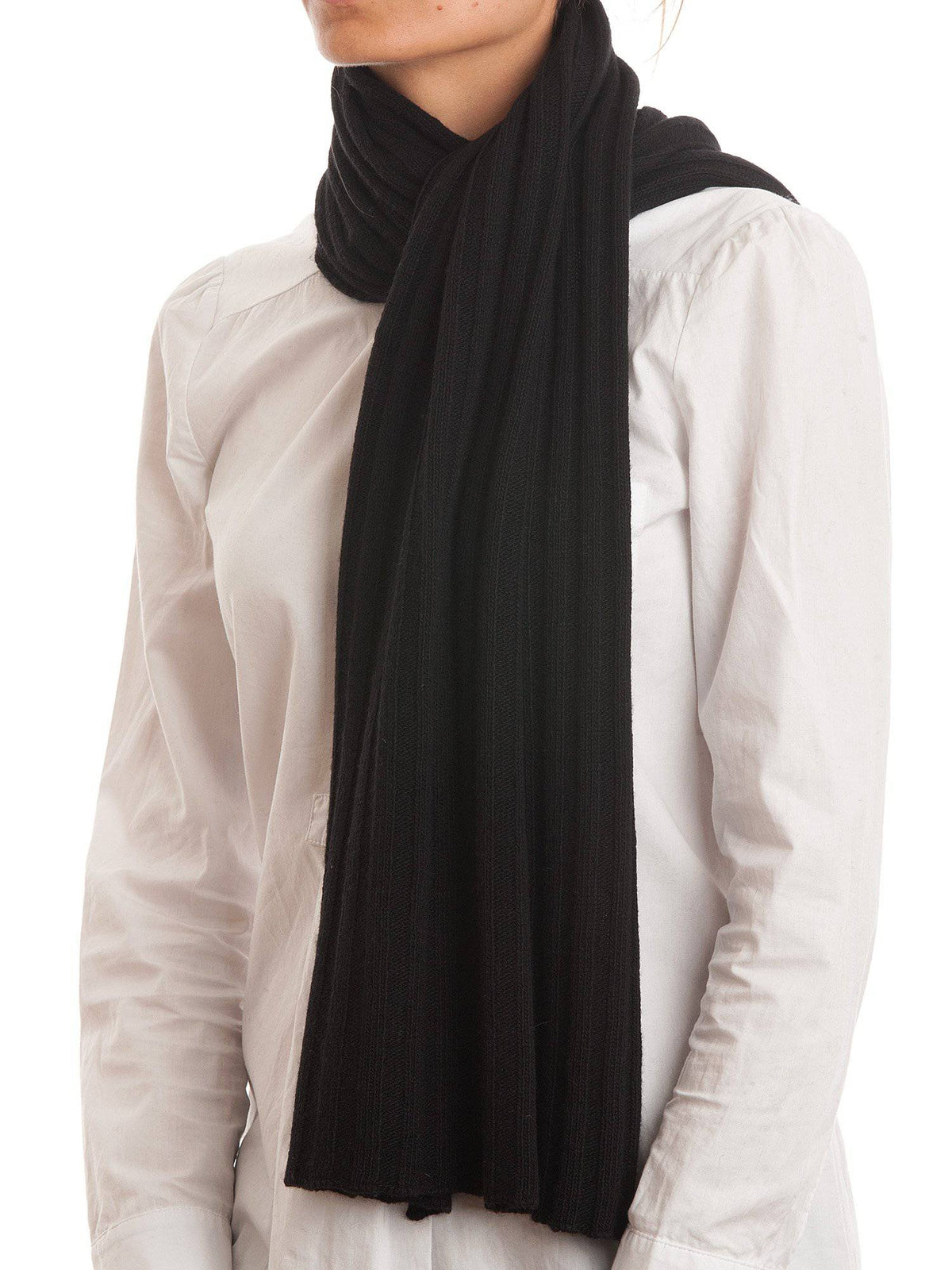 Cashmere blend scarf and beanie set, colour Blue, view 4 | Dalle Piane Cashmere