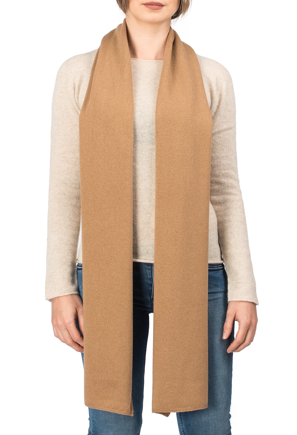 Unisex cashmere blend scarf, colour Purple, view 4 | Dalle Piane Cashmere