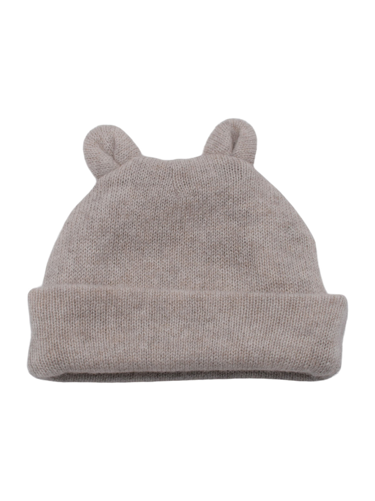 Baby 100% cashmere beanie, colour Beige | Dalle Piane Cashmere
