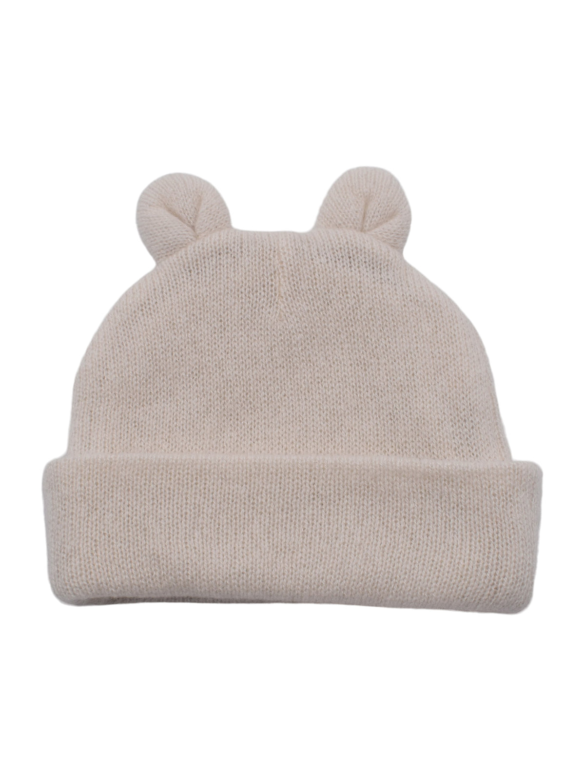 Baby 100% cashmere beanie, colour Cream | Dalle Piane Cashmere
