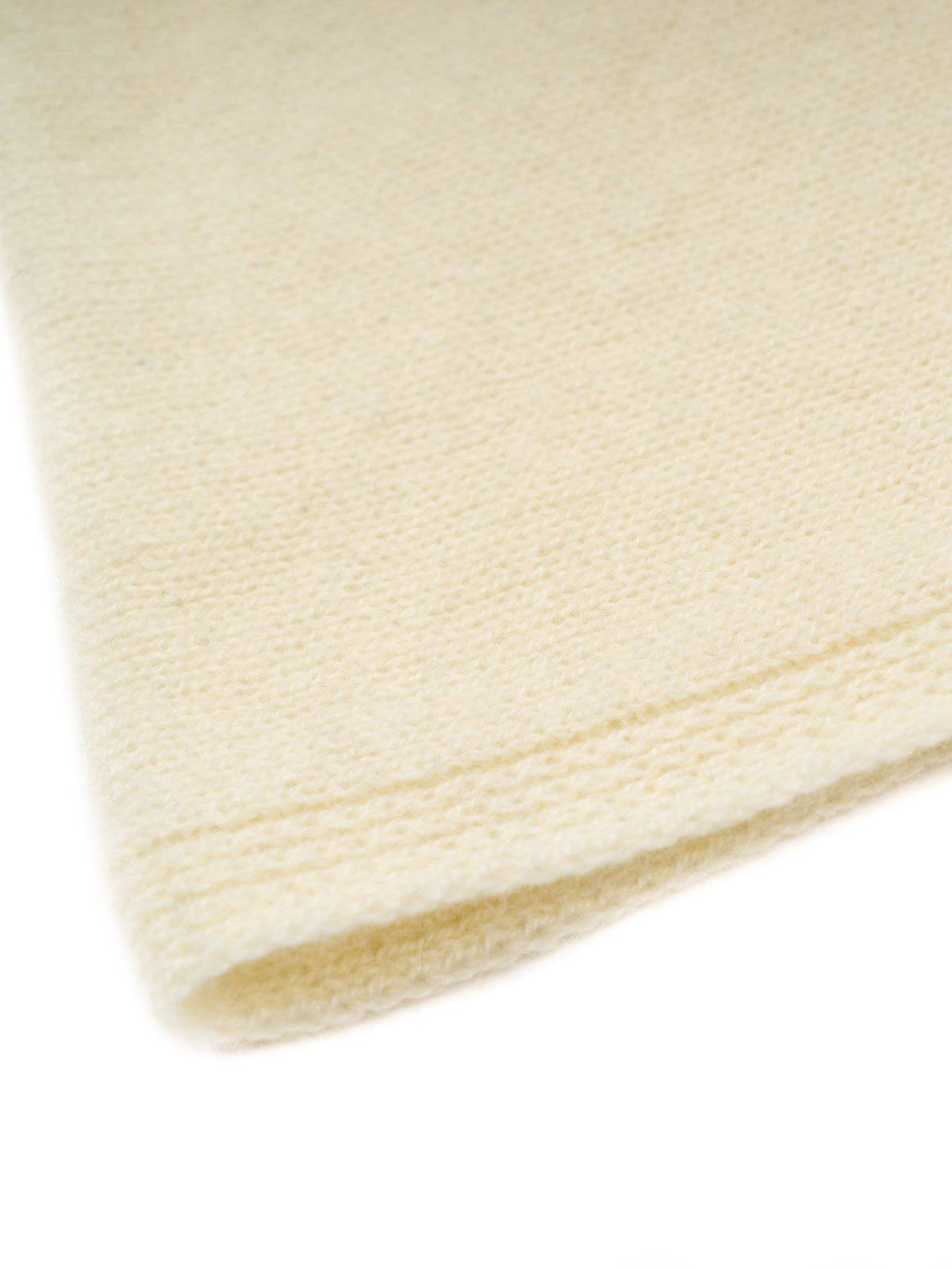 100% cashmere baby blanket, colour Cream, view 2 | Dalle Piane Cashmere
