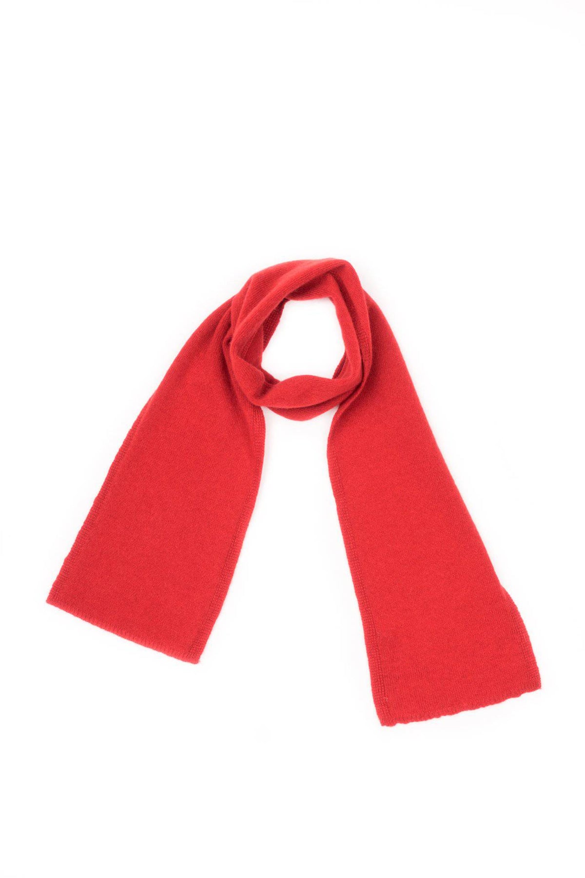 Kids' 100% cashmere scarf, colour Red | Dalle Piane Cashmere