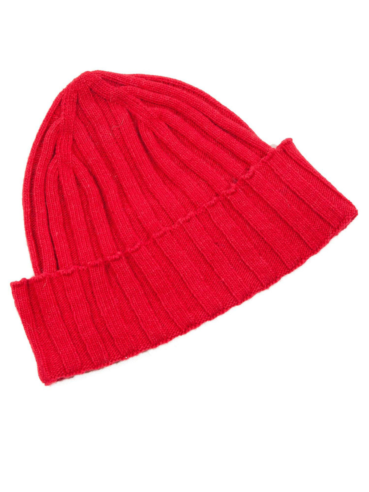 Cashmere blend scarf and beanie set, colour Red, view 3 | Dalle Piane Cashmere