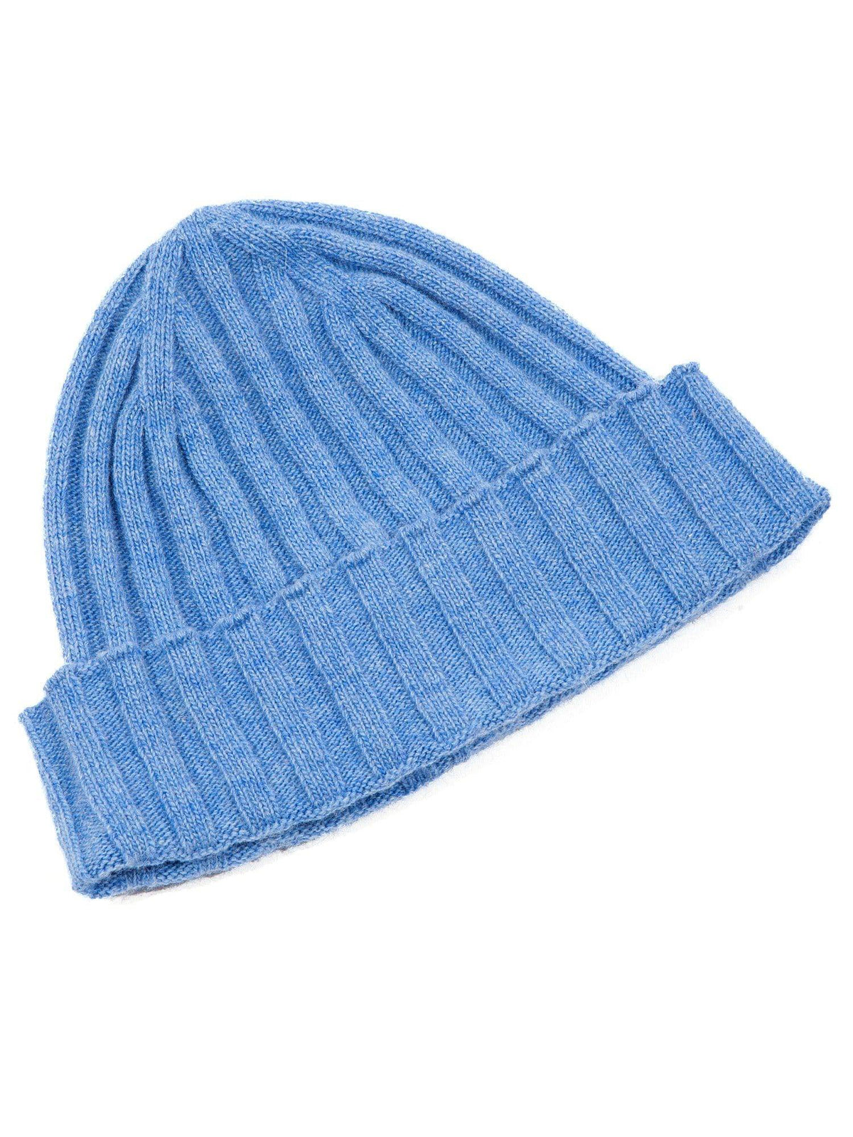 Cashmere blend scarf and beanie set, colour Light Blue, view 3 | Dalle Piane Cashmere