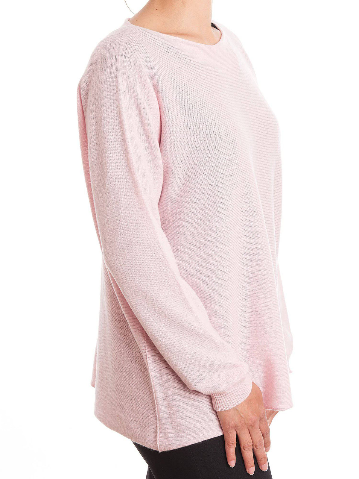 Women's 100% cashmere oversized sweater, colour Pink, view 4 | Dalle Piane Cashmere